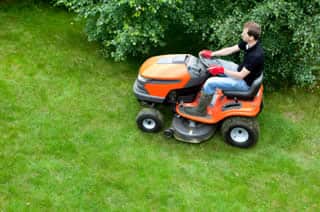 Riding mowers -- what if you crash?
