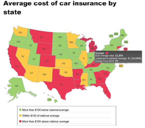 Interactive states rate map