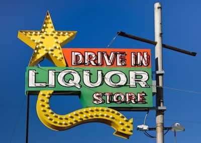 Drive-thru liquor store